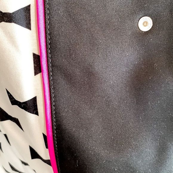 Kate Spade New York Black Trench Coat Jacket with Hood Womens Sz Medium - Picture 11 of 14